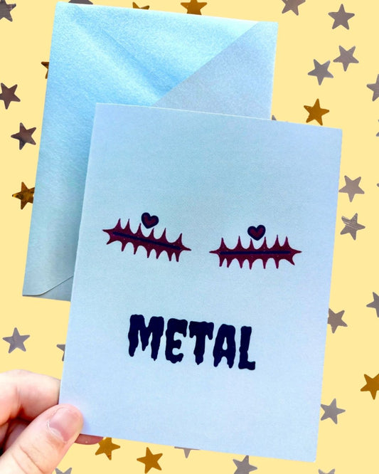 Metal Top Surgery Scars Card