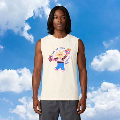 "You Are Worth Fighting For!" LGBTQIA+ Pride Ally Muscle Tank