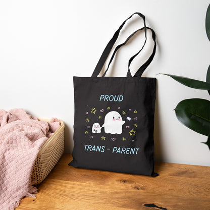 Proud Trans-Parent Cotton Canvas Tote Bag