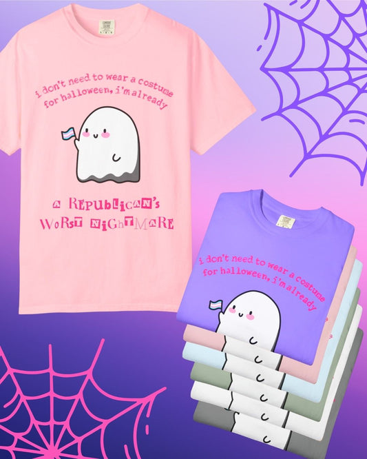 "Republican's Nightmare" Halloween Trans Ghost Tee