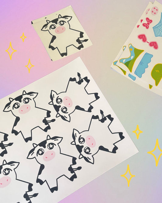 Gender Affirming Cow Paper Doll Craft (Digital Download)