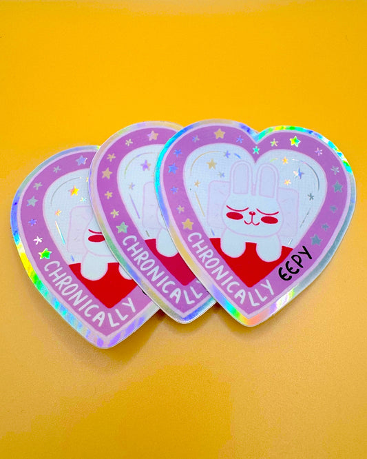 Chronically Eepy Bunny Sticker
