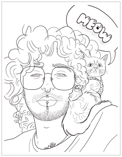 Soft Boys, Trans-Masculine Coloring Book (Digital Download)