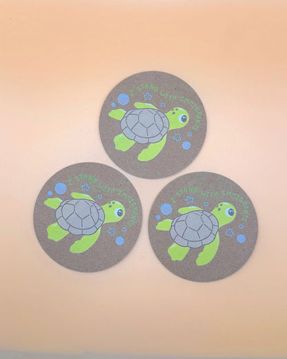 Turtle Solidarity Sticker