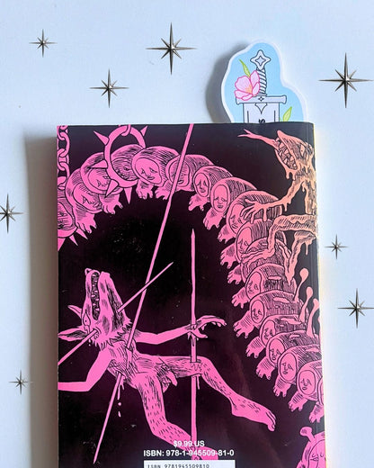 "Protect Trans Stories" Sword Bookmark