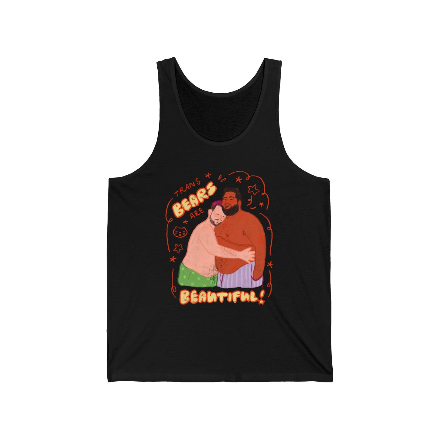 "Trans Bears are Beautiful!" LGBTQ+ Pride Tank Top