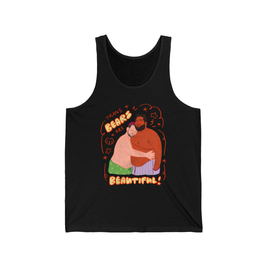 "Trans Bears are Beautiful!" LGBTQ+ Pride Tank Top