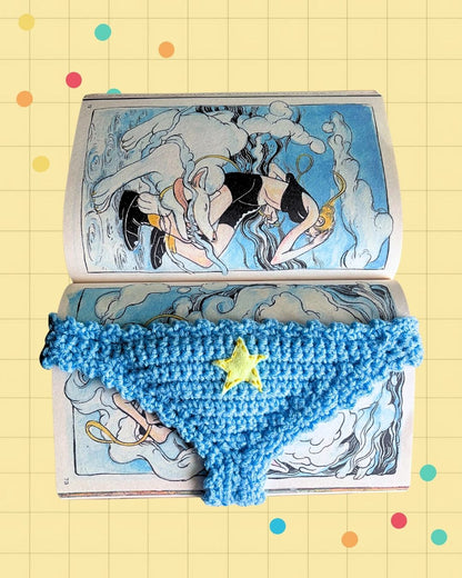 Crochet Book Thong Bookmarks