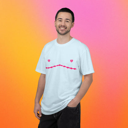 Heart Nipple Continuous Top Surgery Scars Tee
