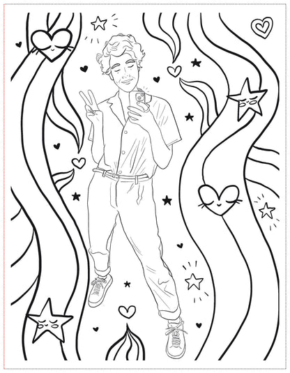 Soft Boys, Trans-Masculine Coloring Book (Digital Download)