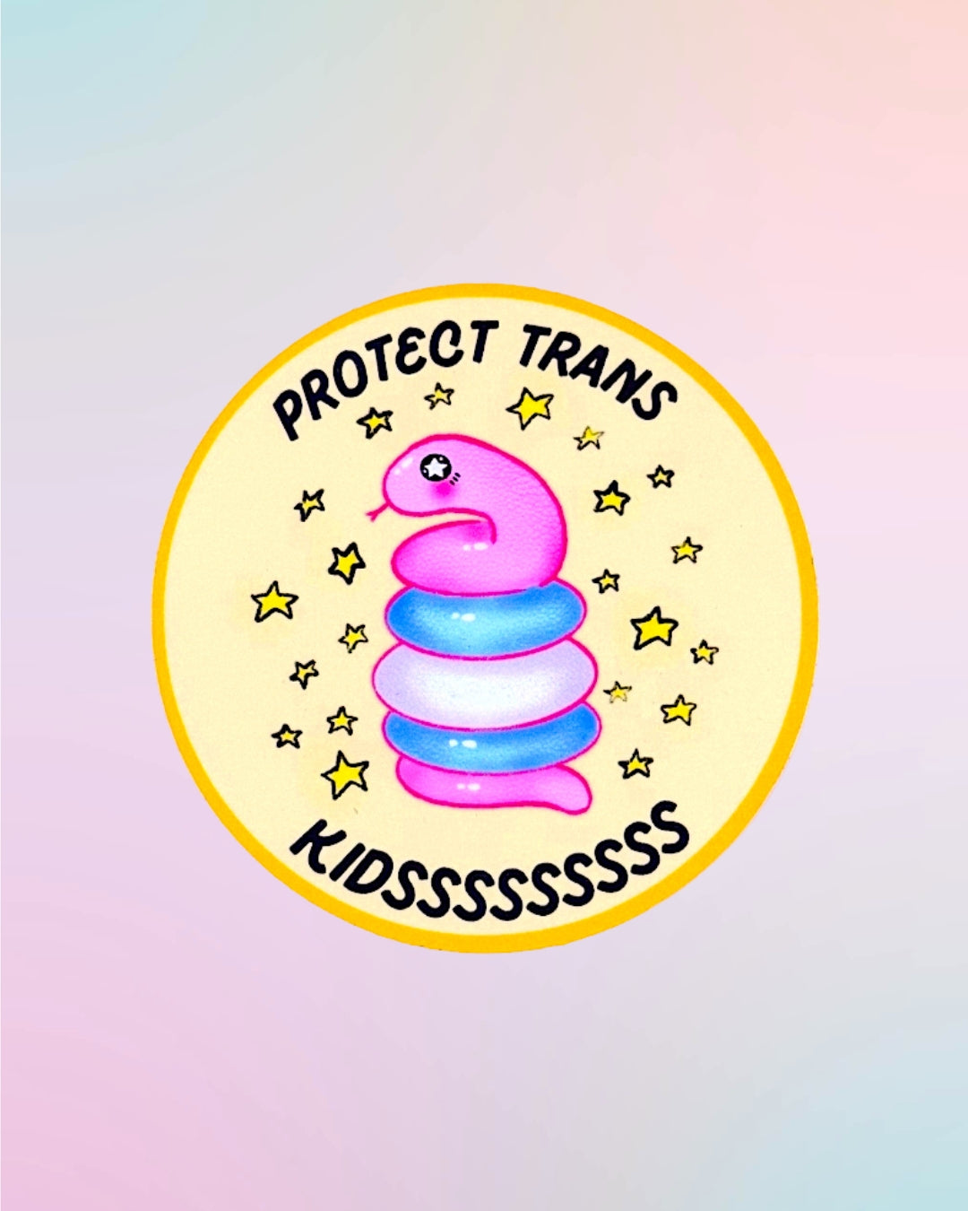 Protect Trans Rights/Kids Snake Stickers