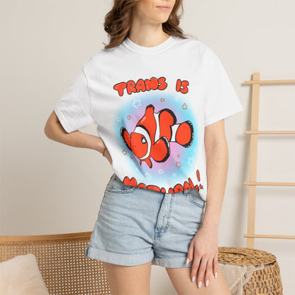 Trans is Natural Clownfish Colorful Ocean LGBTQ+ T-Shirt