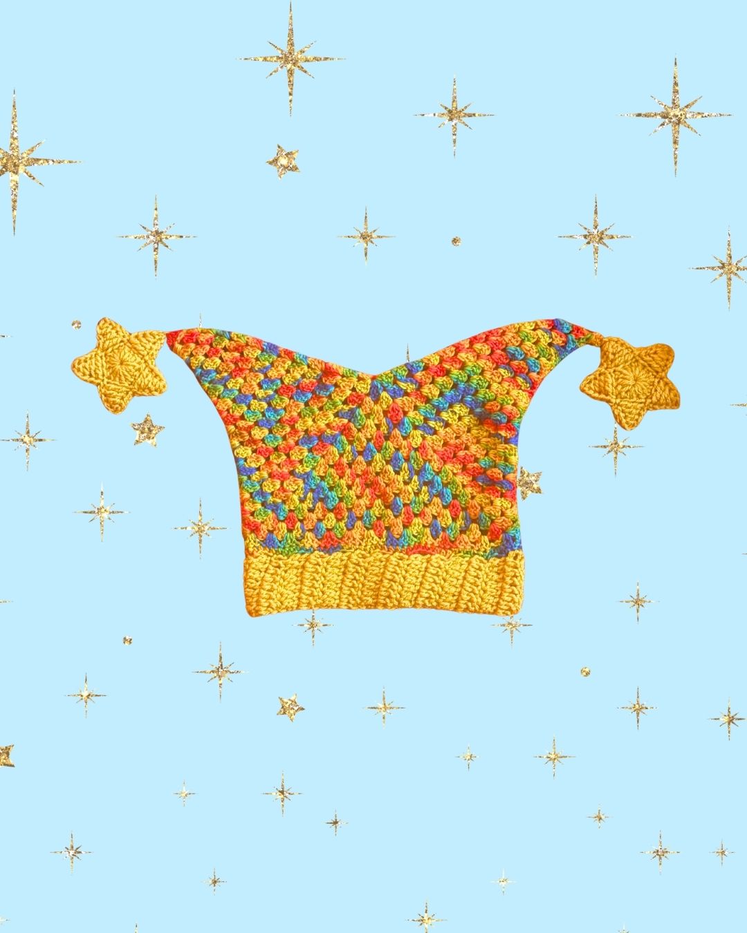 Crochet LGBTQ+ Pride Jester Hat PRE-ORDER