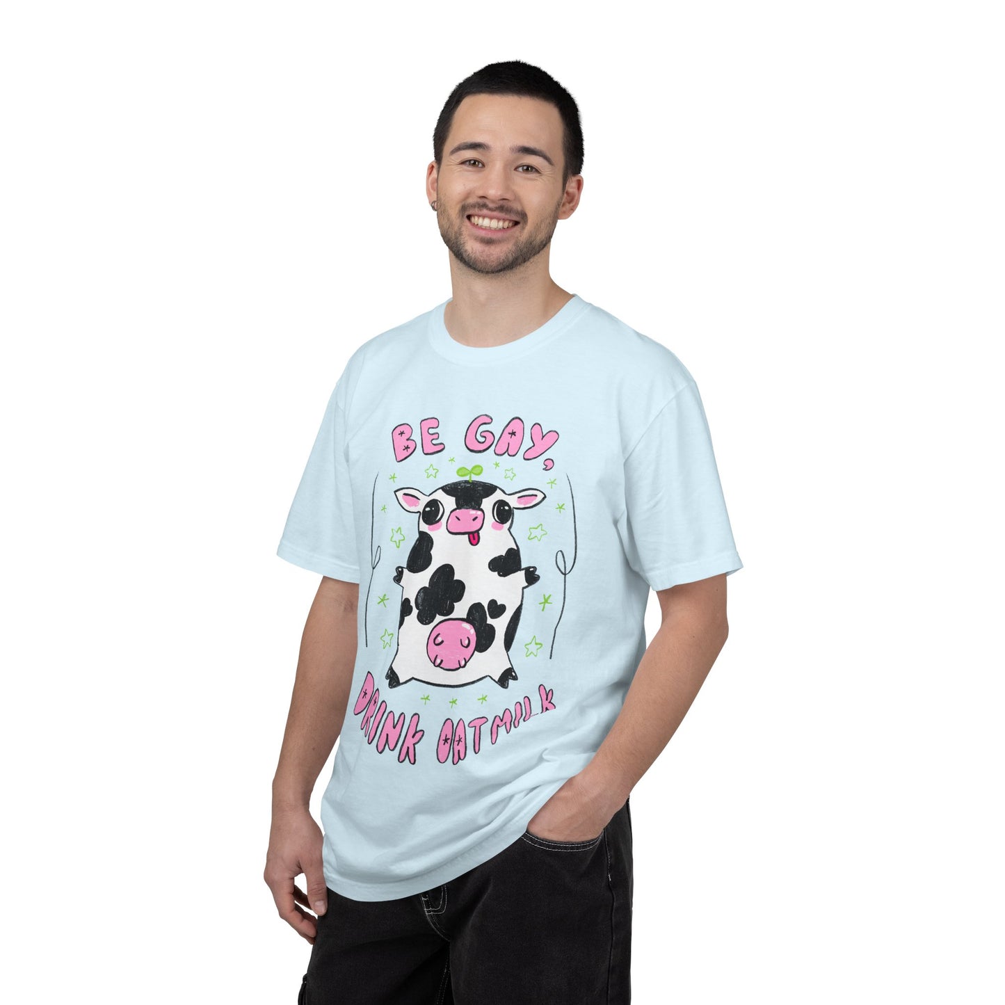 "Be Gay, Drink Oatmilk" Silly Cow T-Shirt