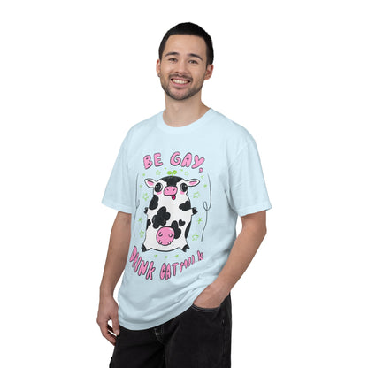 "Be Gay, Drink Oatmilk" Silly Cow T-Shirt