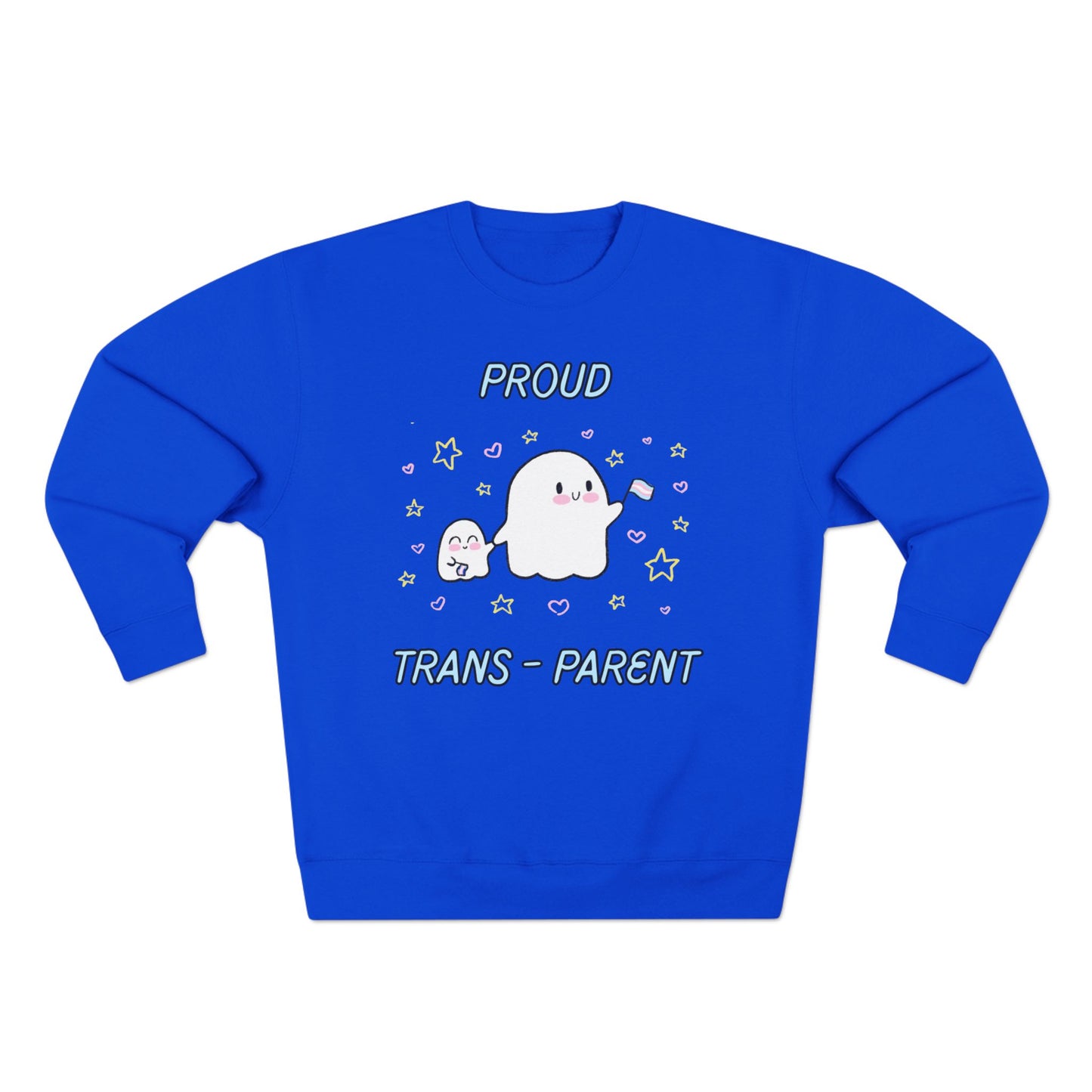 Proud Trans-Parent Unisex Crewneck Sweatshirt for LGBTQ+ Support