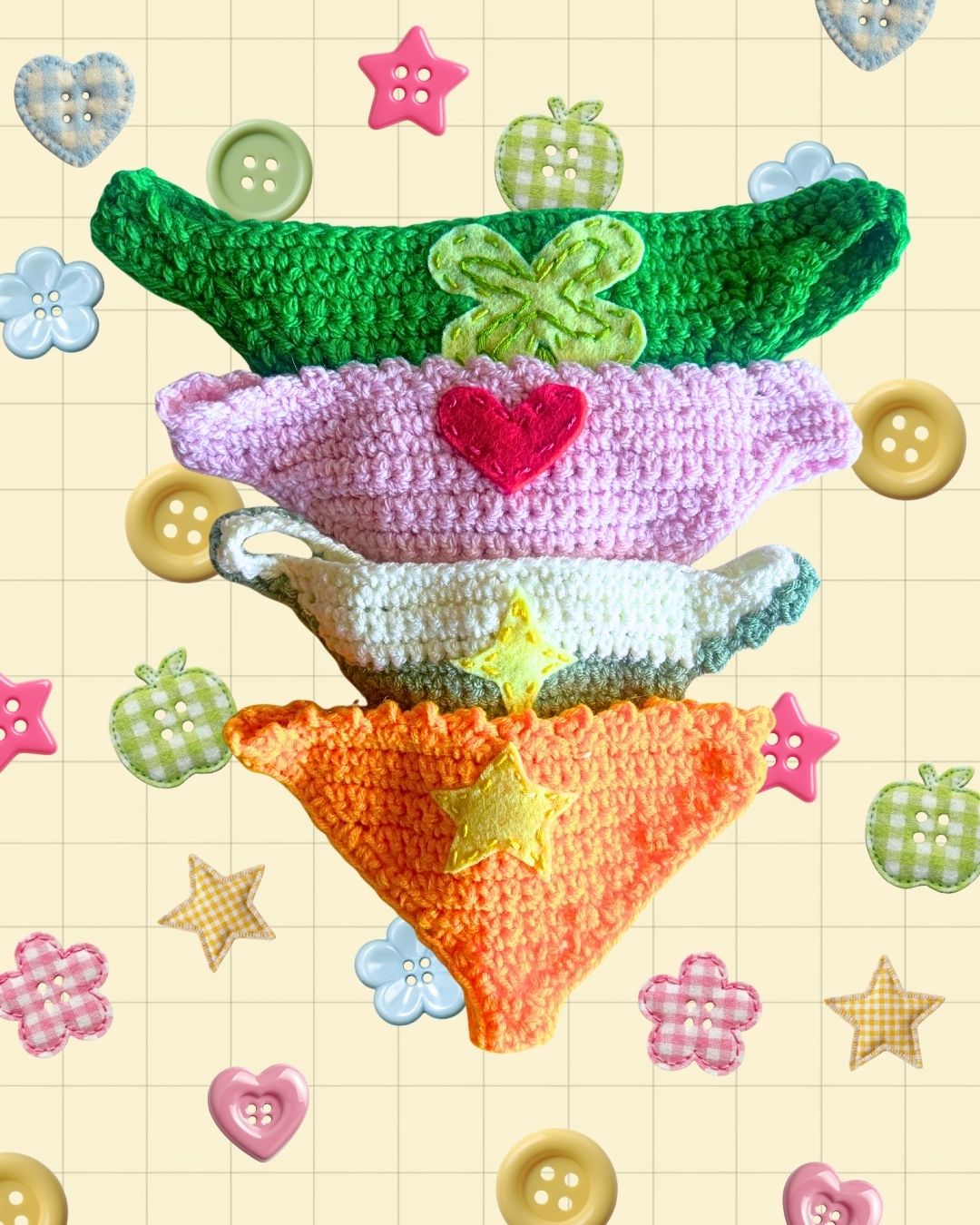 Crochet Book Thong Bookmarks
