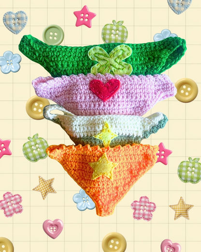 Crochet Book Thong Bookmarks