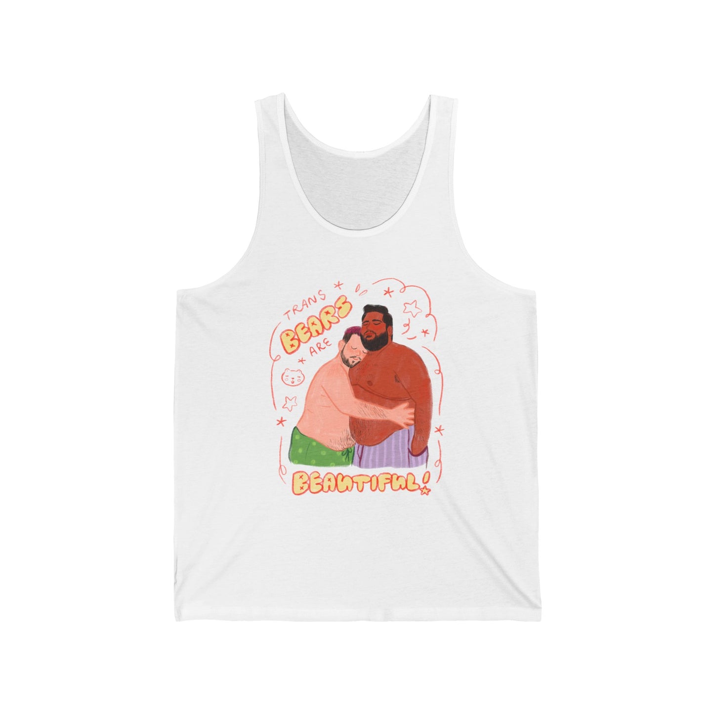 "Trans Bears are Beautiful!" LGBTQ+ Pride Tank Top