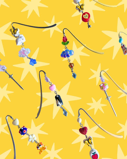 Whimsical Dangle Charm Bookmarks