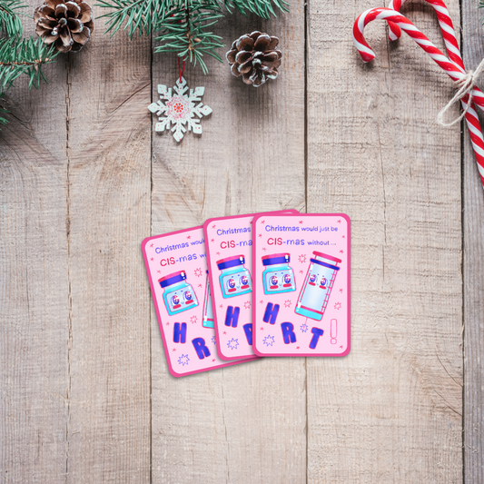 Trans HRT Christmas Sticker