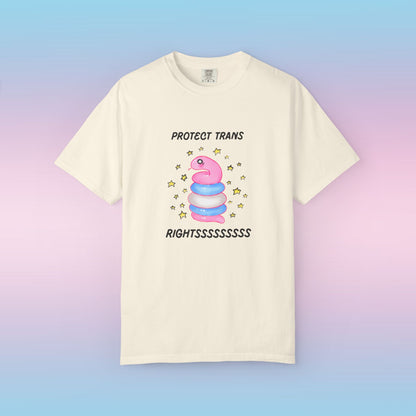 Protect Trans Rightssssss Snake Tee 🐍