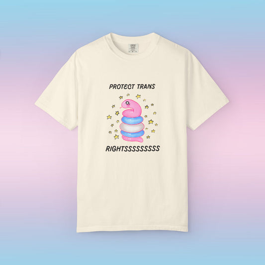 Protect Trans Rightssssss Snake Tee 🐍