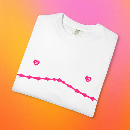 Heart Nipple Continuous Top Surgery Scars Tee