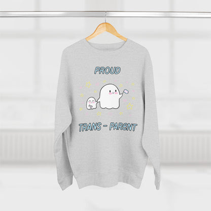 Proud Trans-Parent Unisex Crewneck Sweatshirt for LGBTQ+ Support