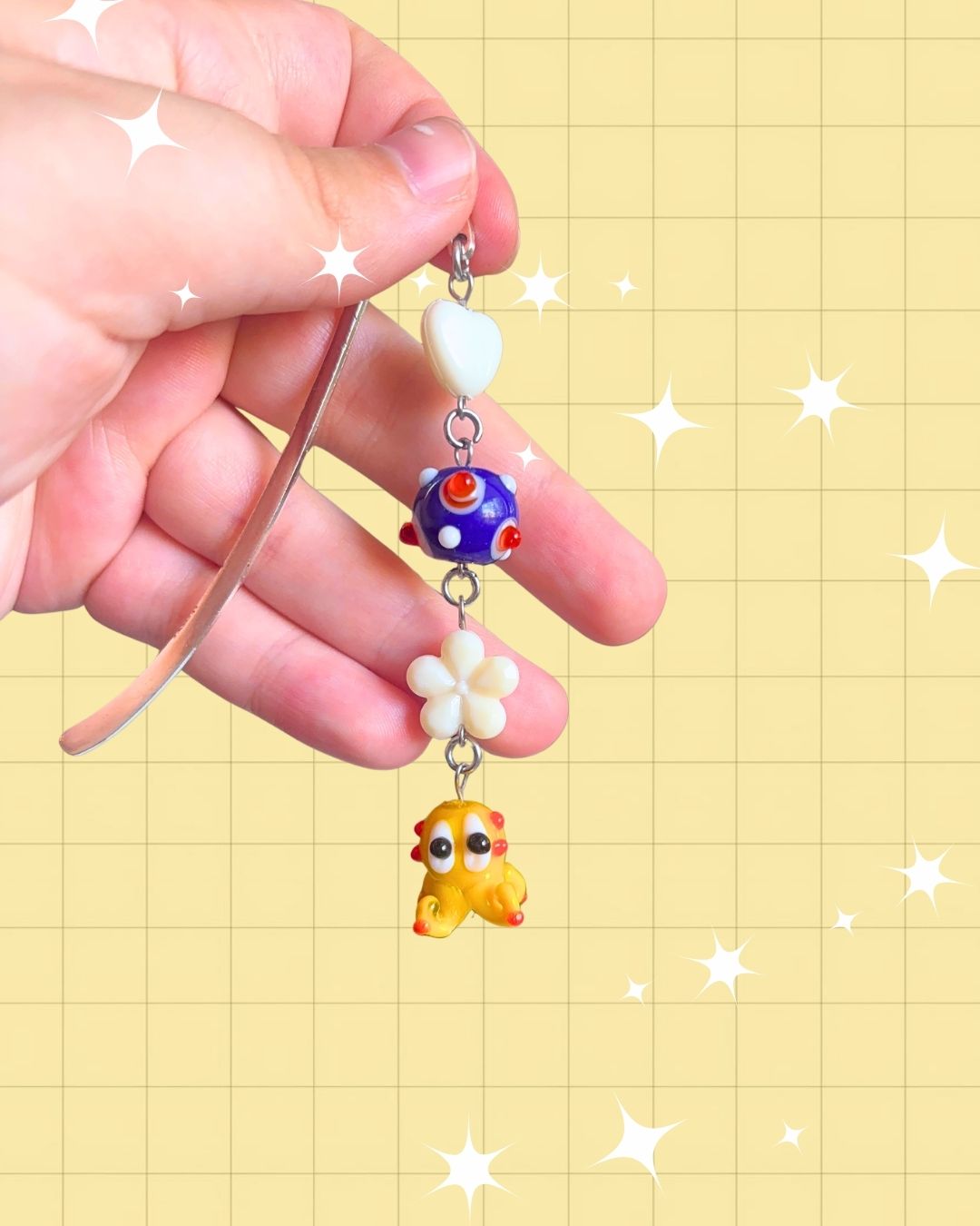 Whimsical Dangle Charm Bookmarks