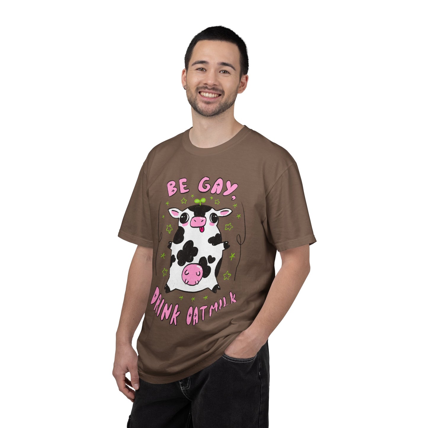 "Be Gay, Drink Oatmilk" Silly Cow T-Shirt