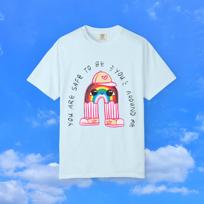 "You Are Safe to be You Around Me" Rainbow LGBTQ+ Ally T-Shirt