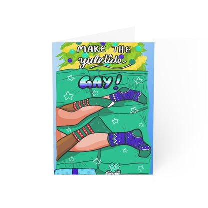 Make the Yuletide Gay MLM Holiday Greeting Card