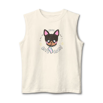 "I Bite Back!" Trans Dog Muscle Tank