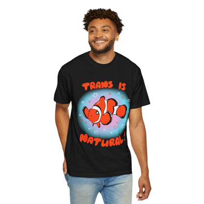 Trans is Natural Clownfish Colorful Ocean LGBTQ+ T-Shirt