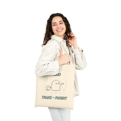 Proud Trans-Parent Cotton Canvas Tote Bag