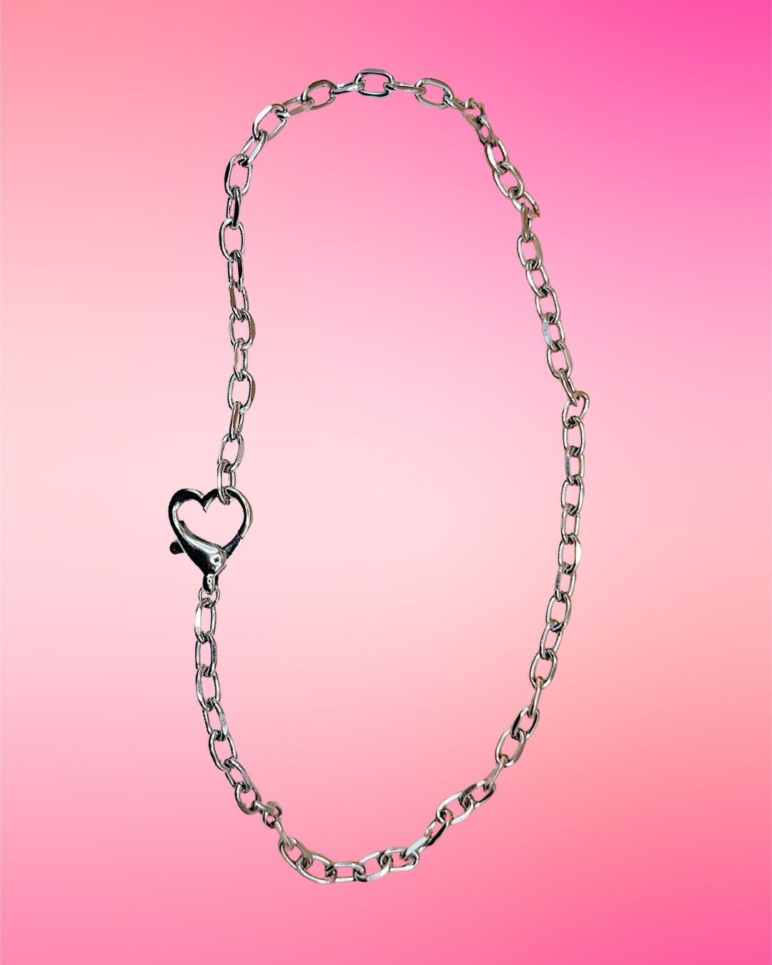 Heart Clasp Rolo Chain