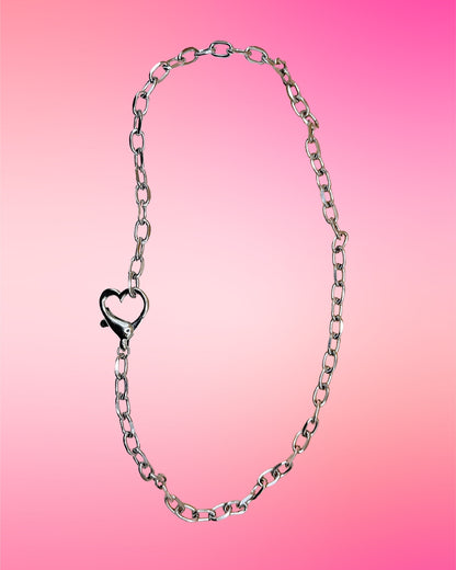 Heart Clasp Rolo Chain