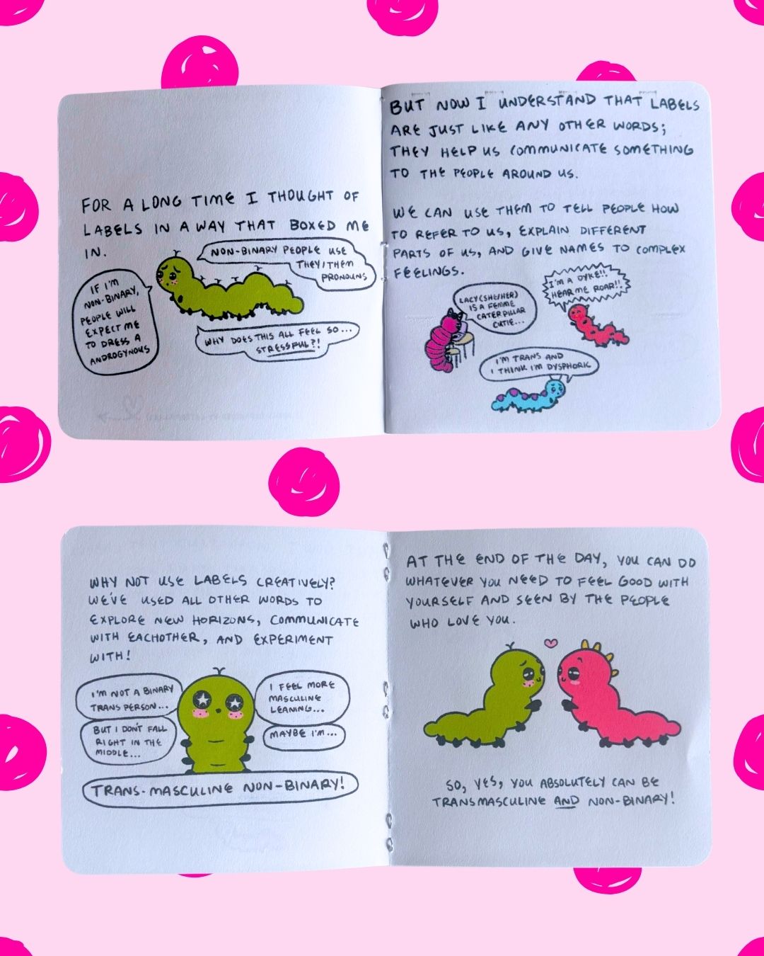 Trans-masculine Non-binary Caterpillar Zine