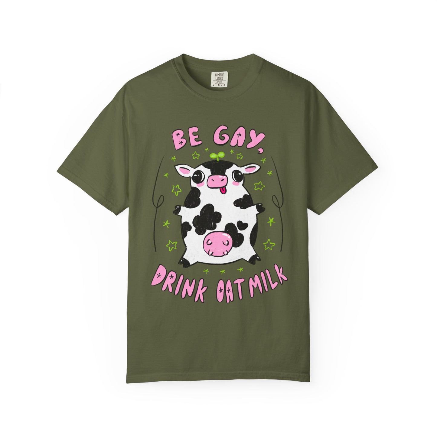 "Be Gay, Drink Oatmilk" Silly Cow T-Shirt