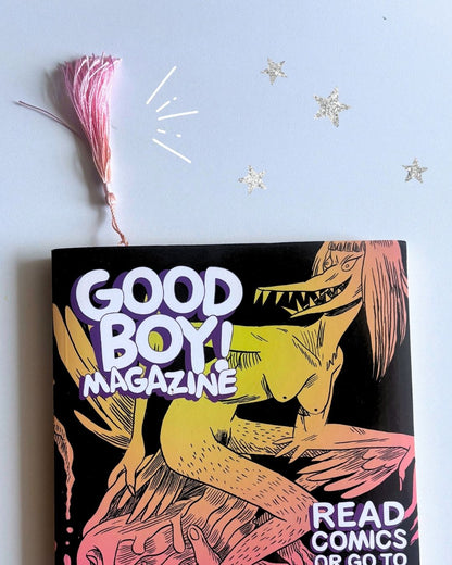 "I ❤ Trans Books" Tassel Bookmarks