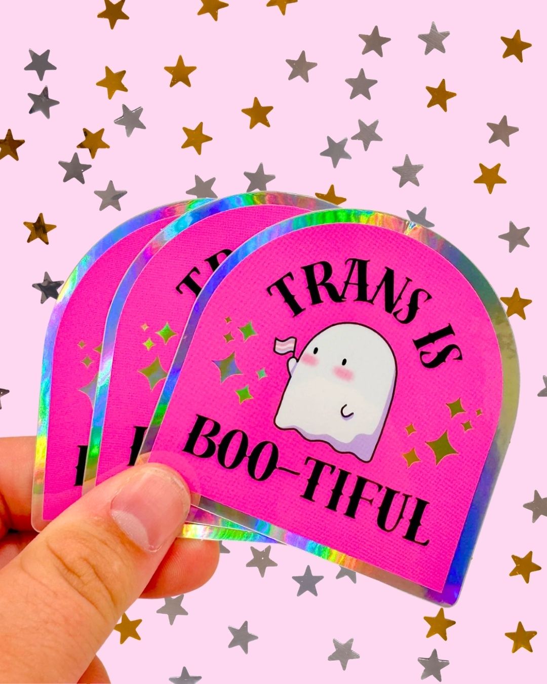 Trans is Boo-tiful Sticker