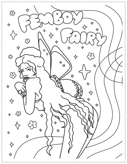 Soft Boys, Trans-Masculine Coloring Book (Digital Download)