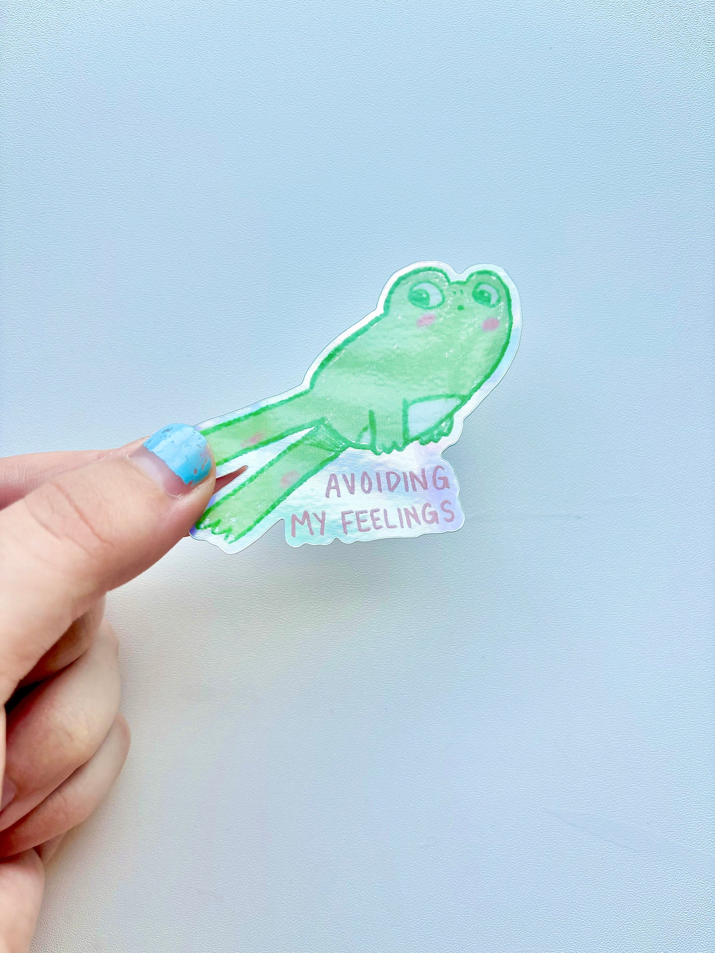 Avoidant Frog Sticker