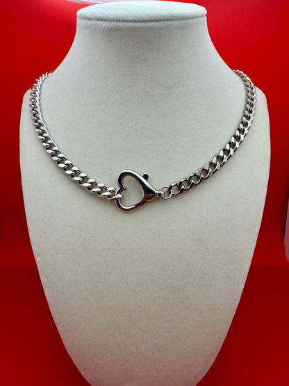 Heart Clasp Chunky Chain