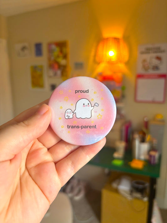 Proud Trans-Parent Pin