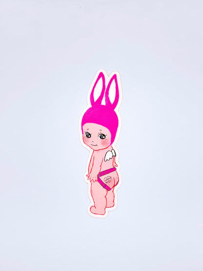 Kinky Pink Softie Angel Sticker
