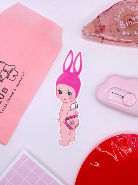 Kinky Pink Softie Angel Sticker