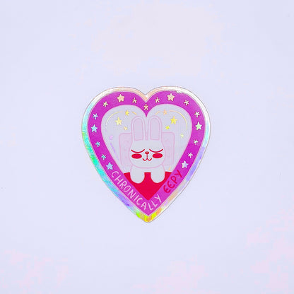 Chronically Eepy Bunny Sticker