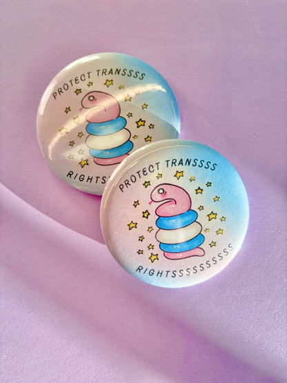 Trans Snake Pins